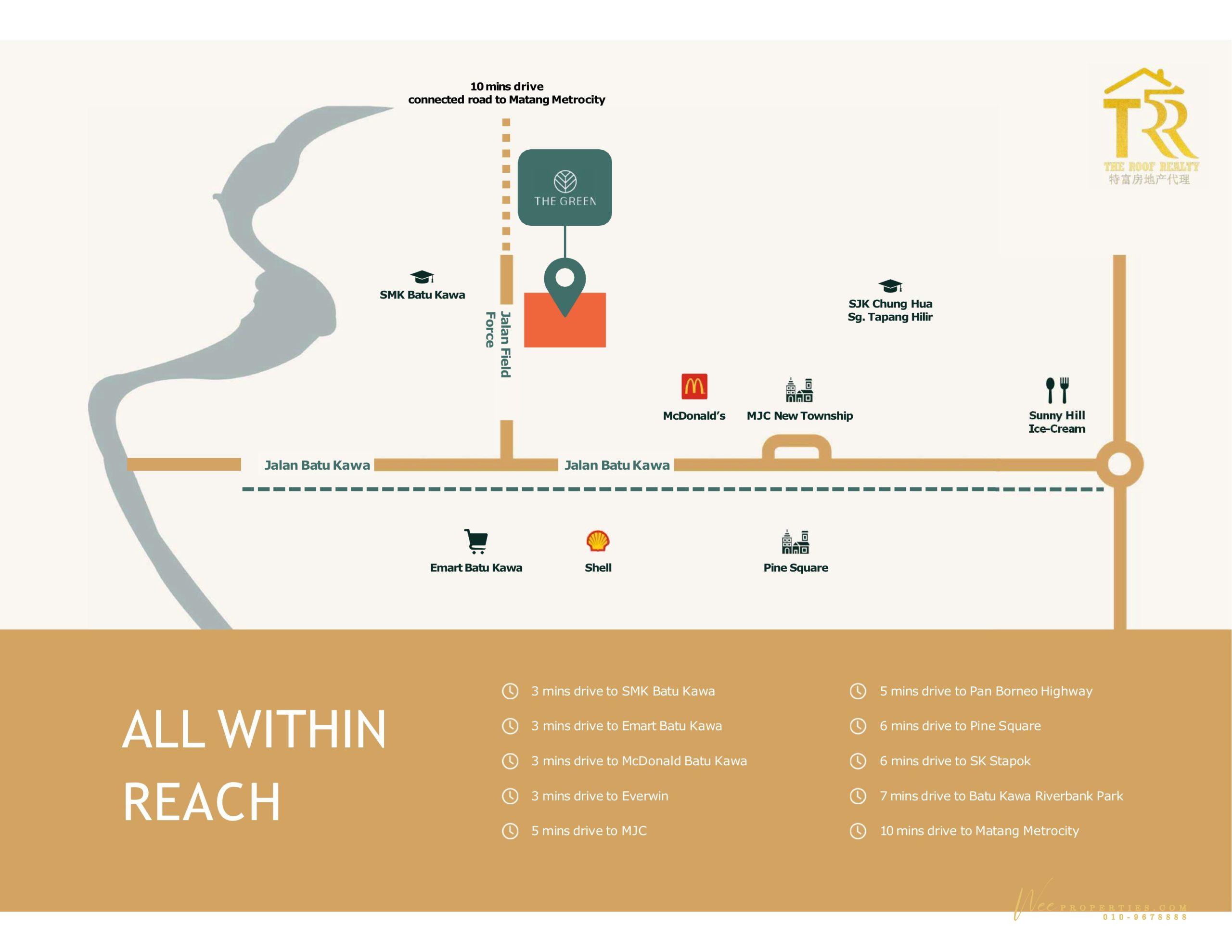 The Green Location Map