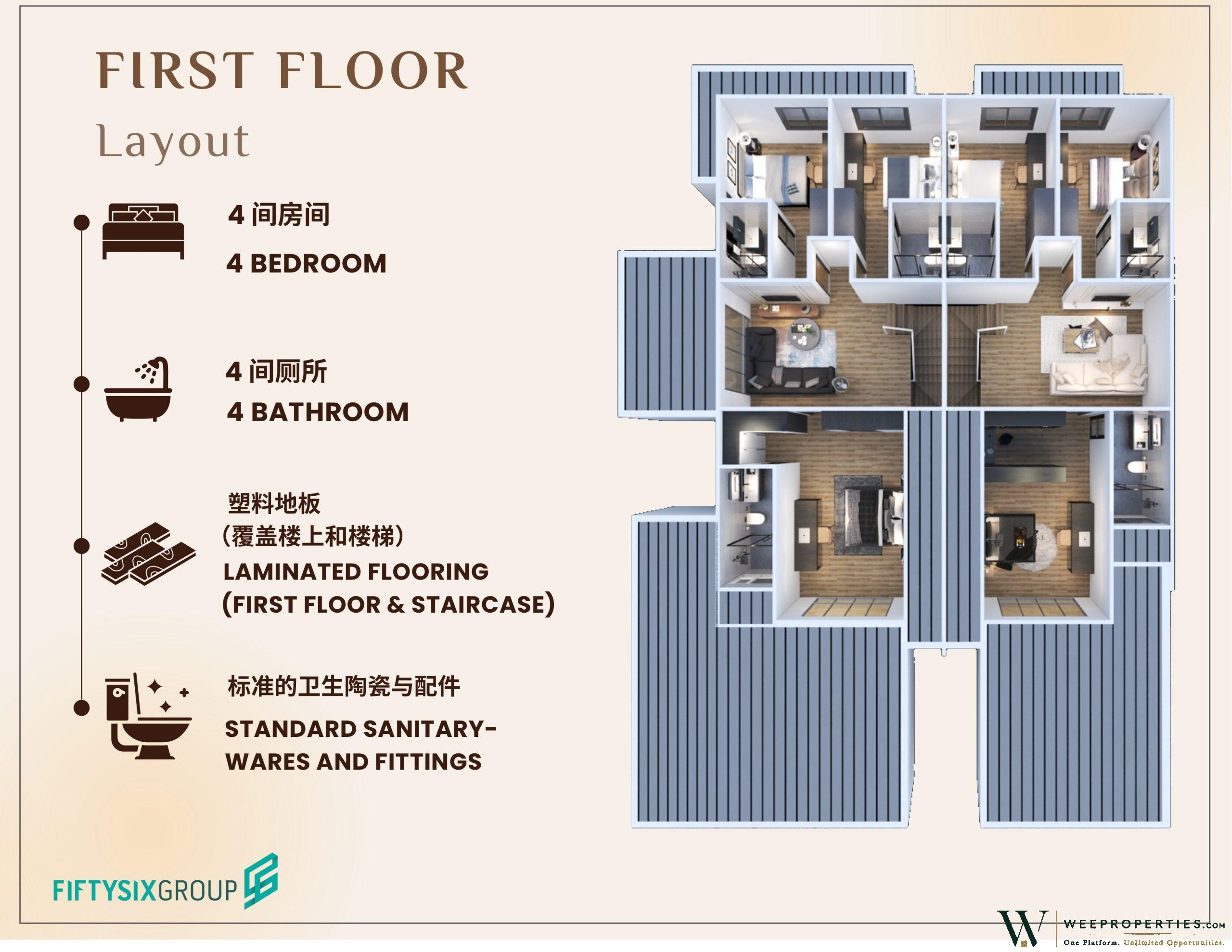 Beaufort Park 博福苑 site plan Lot 327 18th Mile Jalan Kuching Serian